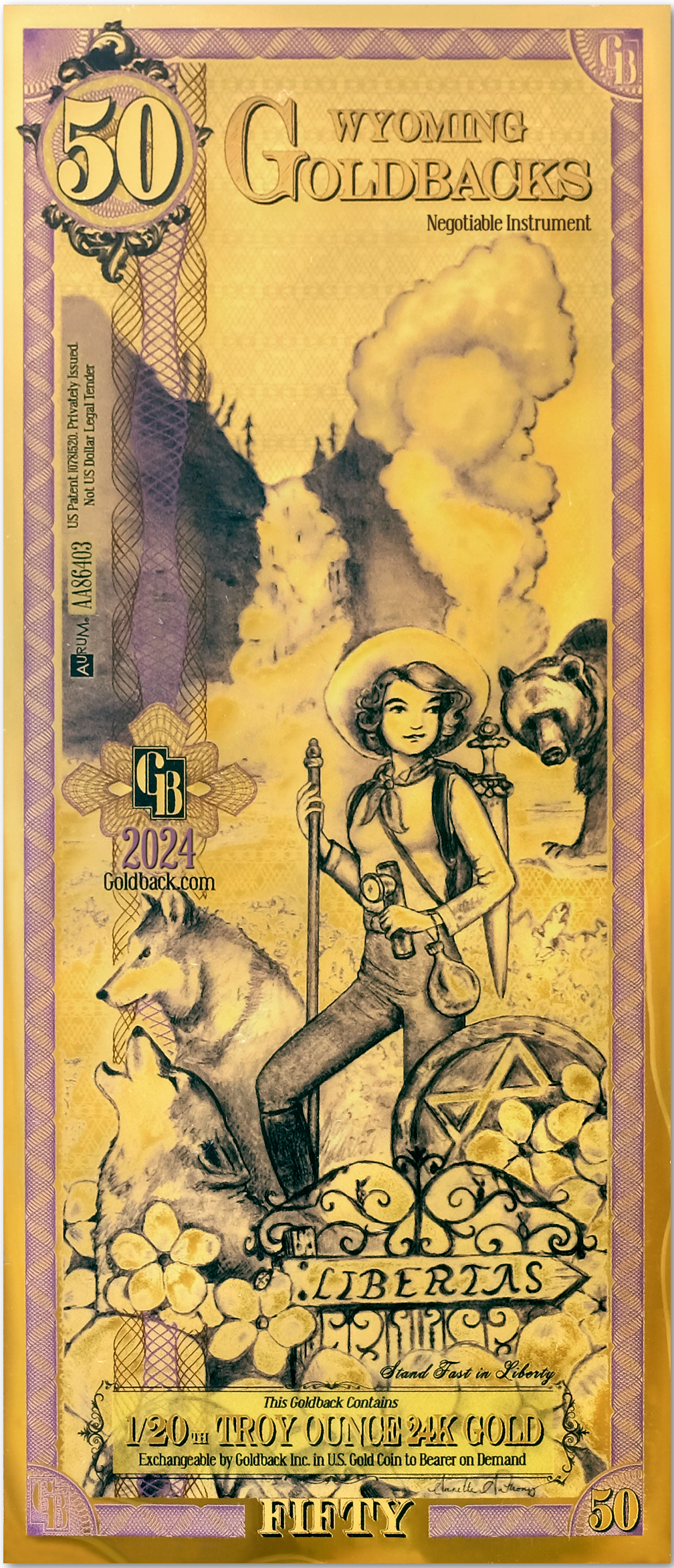 Wyoming Goldbacks